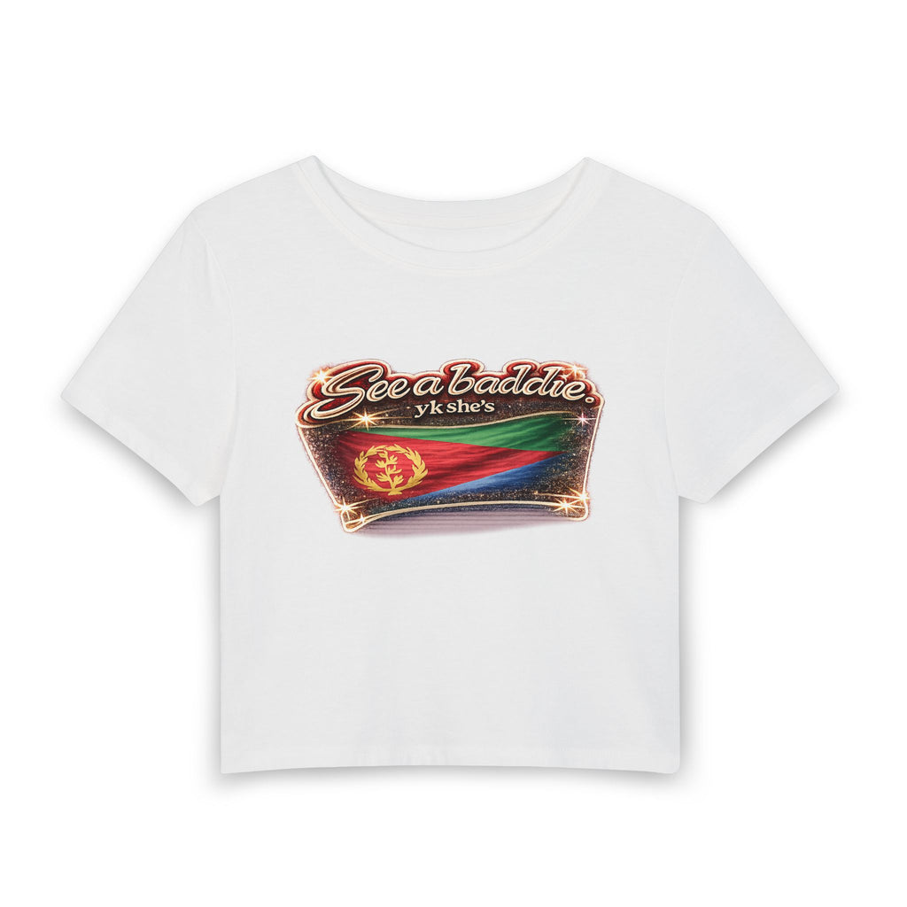 See a Baddie Eritrea Flag Crop Tee