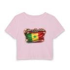 See a Baddie Senegal Flag Crop Tee