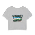 Sea a Baddie Uzbekistan Flag Crop Tee