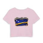 See a Baddie Curacao Flag Crop Tee
