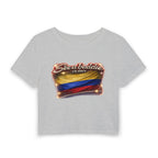 See a Baddie Colombia Flag Crop Tee