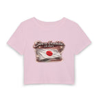 See a Baddie Japan Flag Crop Tee