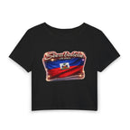 See a Baddie Haiti Flag Crop Tee