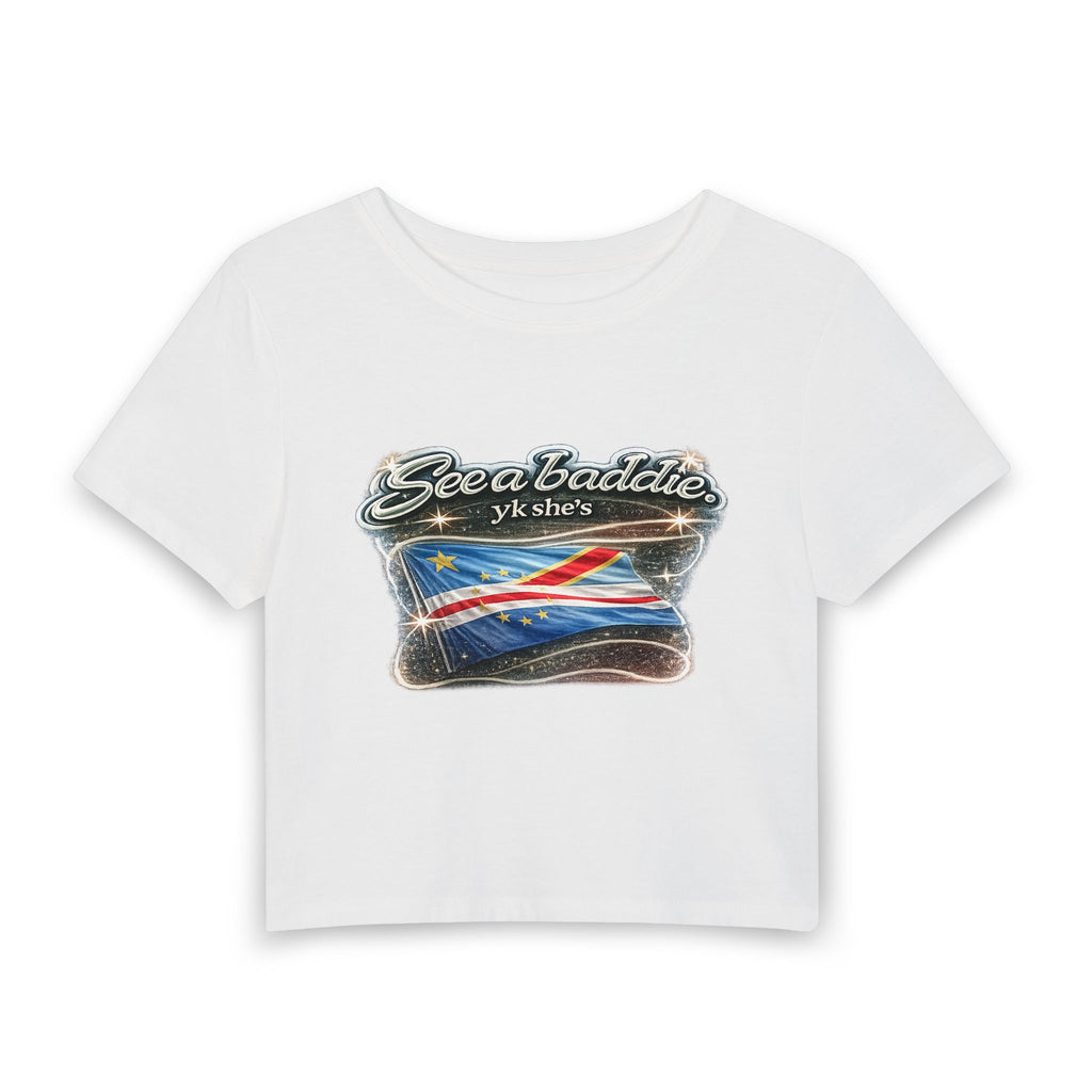 See a Baddie Congo Flag Crop Tee