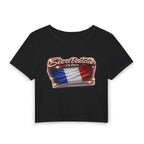 See a Baddie France Flag Crop Tee