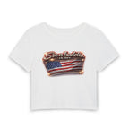See a Baddie USA Flag Crop Tee