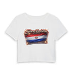 See a Baddie Paraguay Flag Crop Tee