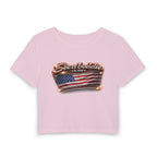 See a Baddie USA Flag Crop Tee