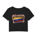 See a Baddie Colombia Flag Crop Tee