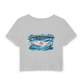 See a Baddie Argentina Flag Crop Tee