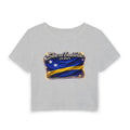 See a Baddie Curacao Flag Crop Tee