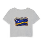 See a Baddie Curacao Flag Crop Tee