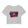 See a Baddie Haiti Flag Crop Tee