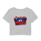 See a Baddie Haiti Flag Crop Tee