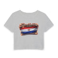 See a Baddie Paraguay Flag Crop Tee
