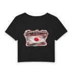 See a Baddie Japan Flag Crop Tee