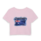 See a Baddie Australia Flag Crop Tee