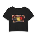 See a Baddie Belgium Flag Crop Tee