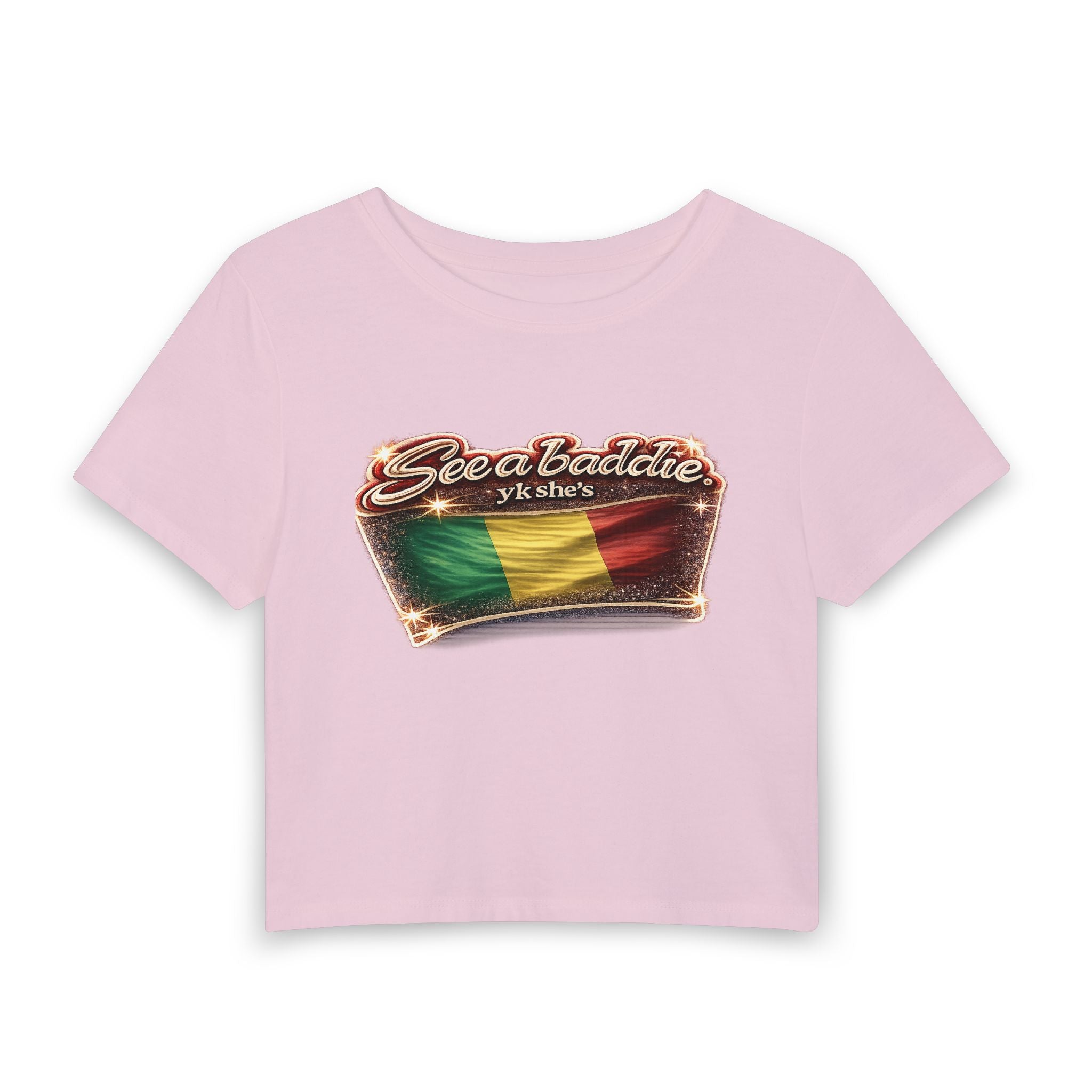 See a Baddie Mali Flag Crop Tee