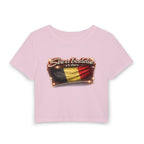 See a Baddie Belgium Flag Crop Tee