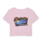 Sea baddie Uruguay Flag Crop Tee