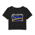 See a Baddie Curacao Flag Crop Tee