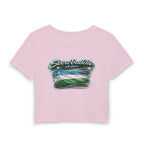 Sea a Baddie Uzbekistan Flag Crop Tee