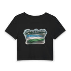Sea a Baddie Uzbekistan Flag Crop Tee