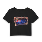 See a Baddie New Zealand Flag Crop Tee