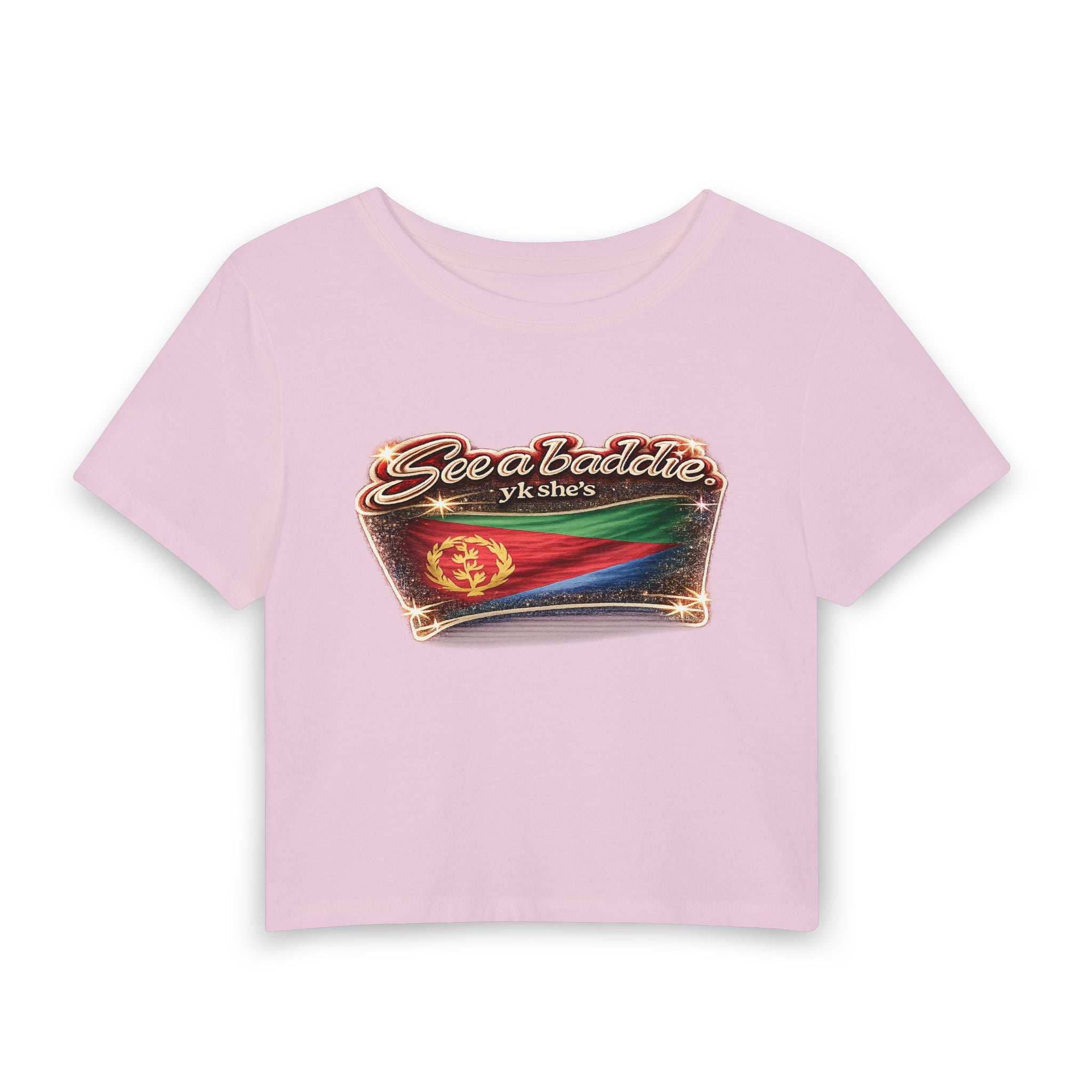 See a Baddie Eritrea Flag Crop Tee