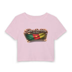 See a Baddie Cameroon Flag Crop Tee
