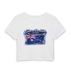 See a Baddie Australia Flag Crop Tee