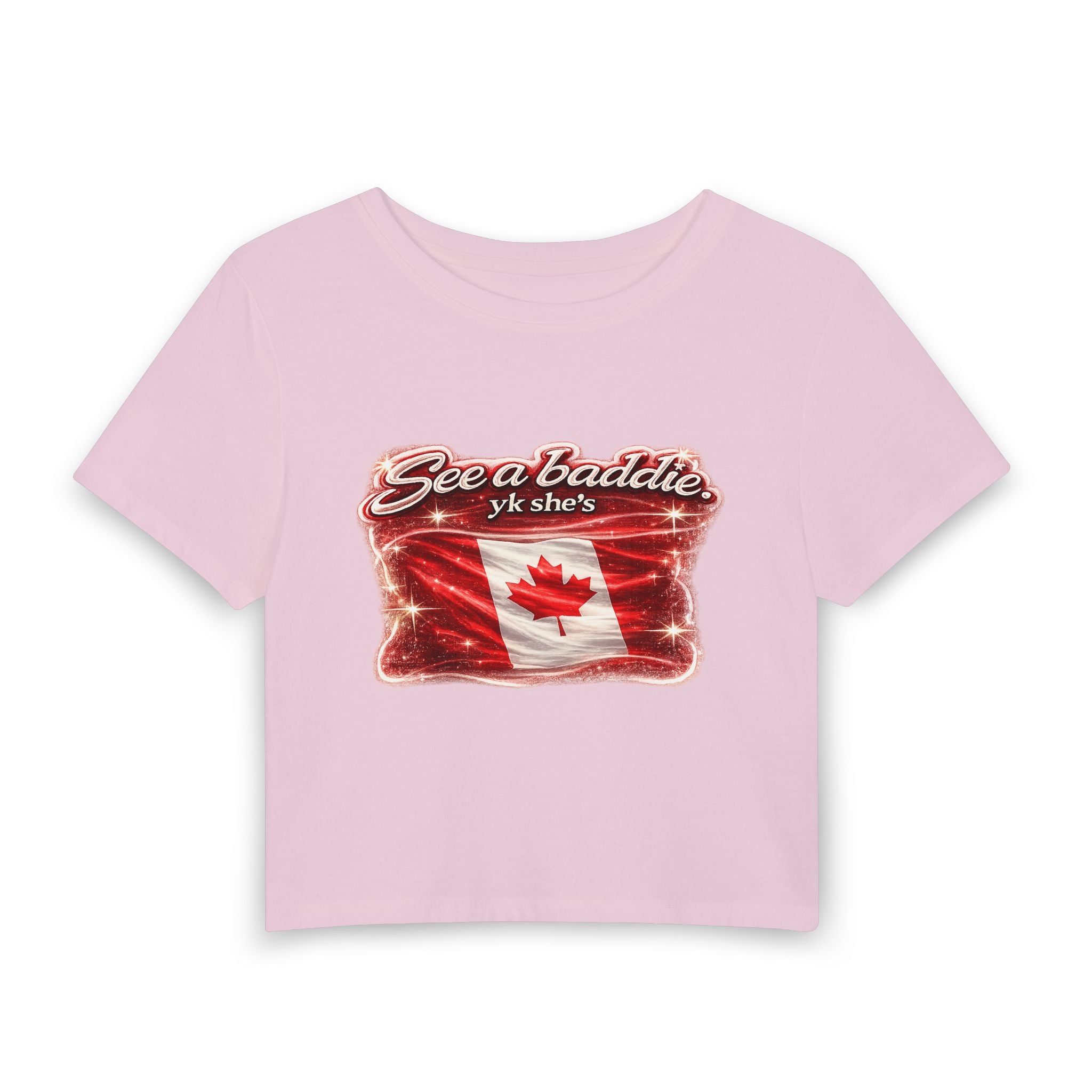 See a Baddie Canada Flag Crop Tee