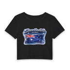 See a Baddie Australia Flag Crop Tee