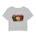 See a Baddie Belgium Flag Crop Tee