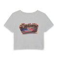 See a Baddie USA Flag Crop Tee