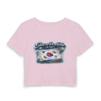 See a Baddie South Korea Flag Crop Tee