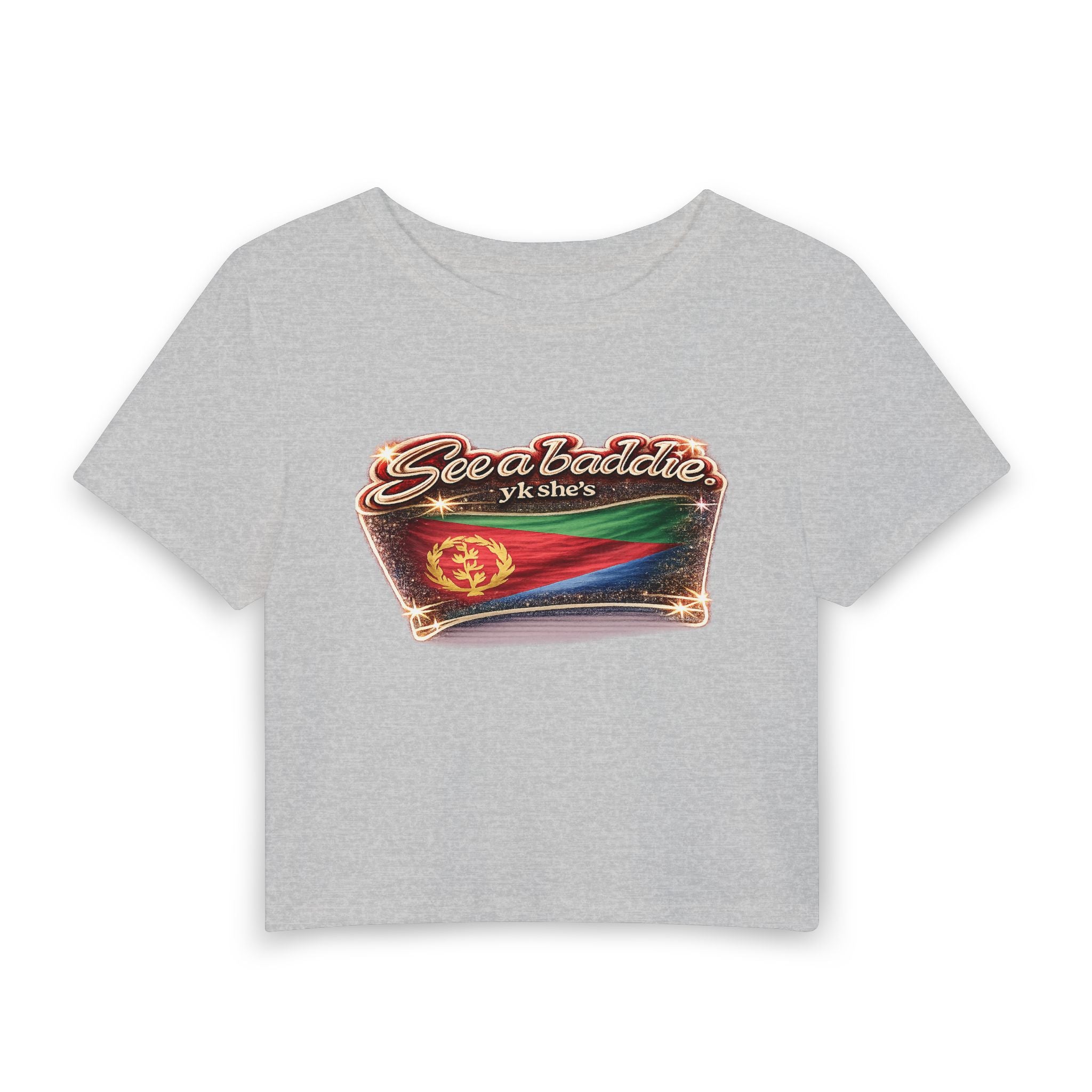 See a Baddie Eritrea Flag Crop Tee