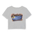 Sea baddie Uruguay Flag Crop Tee