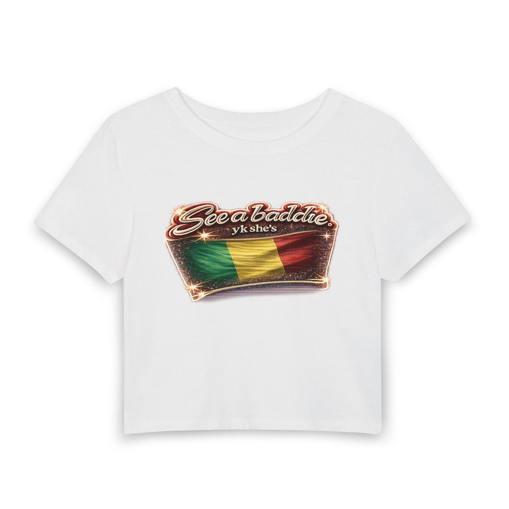 See a Baddie Mali Flag Crop Tee