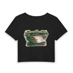 See a Baddie Algeria Flag Crop Tee