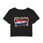 See a Baddie Paraguay Flag Crop Tee